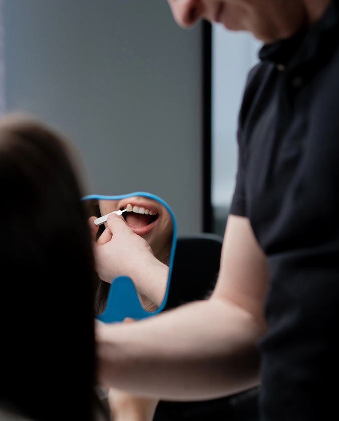 patient receiving dental care at Fioritto Dental